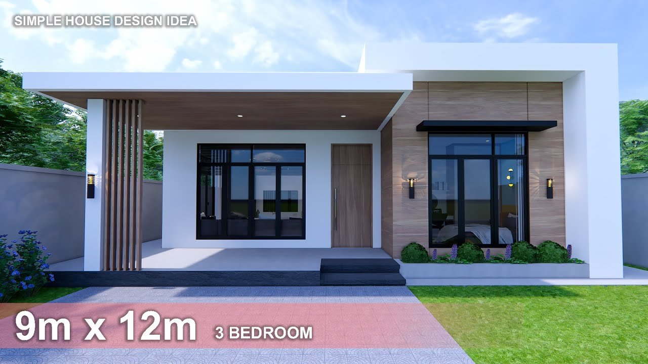 Simple House | House Design Idea | 9M X 12M (108Sqm) | 3Bedroom - Youtube regarding Unlock Your Dream Home Simple Design Principles That Make a Difference
