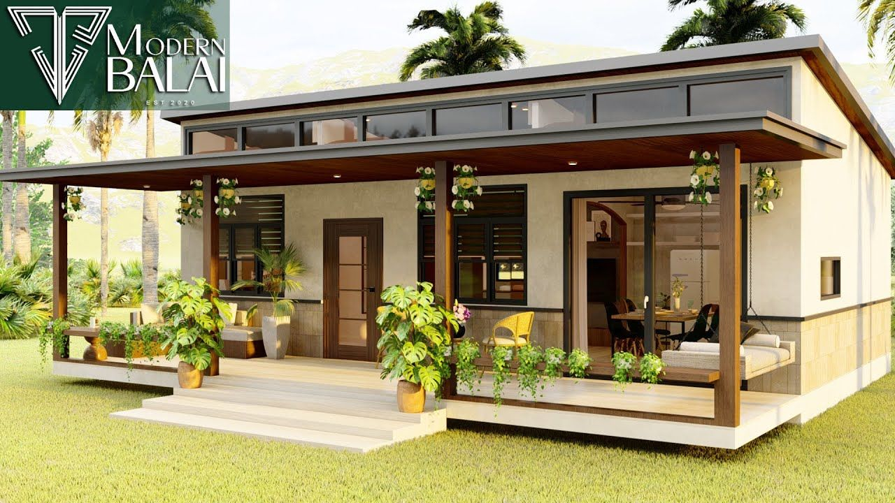 Simple Life In A Farmhouse 3-Bedroom Tiny House Design Idea | 8.5X10 ... intended for House Design Ideas Simple