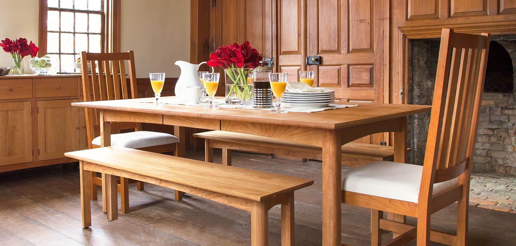 Simplicity And Elegance – Wonderful Appearance On Shaker Dining Table ... for
