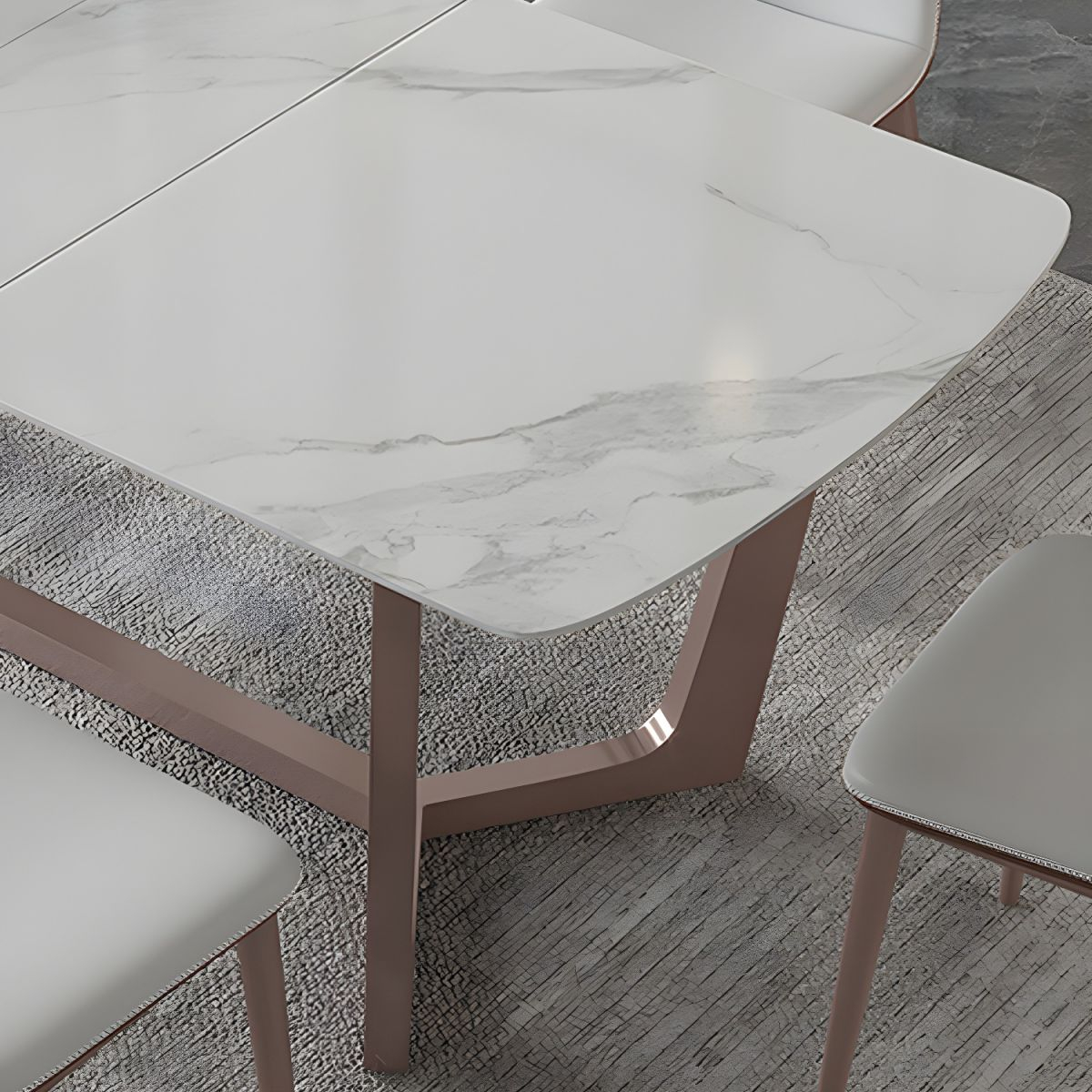 Slate Dining Table Rectangle Modern Dining Table For Dining Room Dining ... for Understanding the Durability and Beauty of Slate Dining Tables