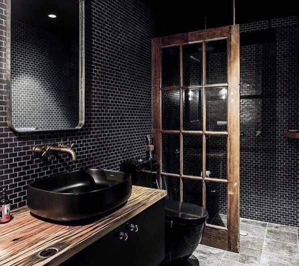 Sophisticated Black Bathroom Ideas For A Bold And Modern Look | Black ... in Unlocking the Secrets to a Sophisticated Dark Bathroom Oasis