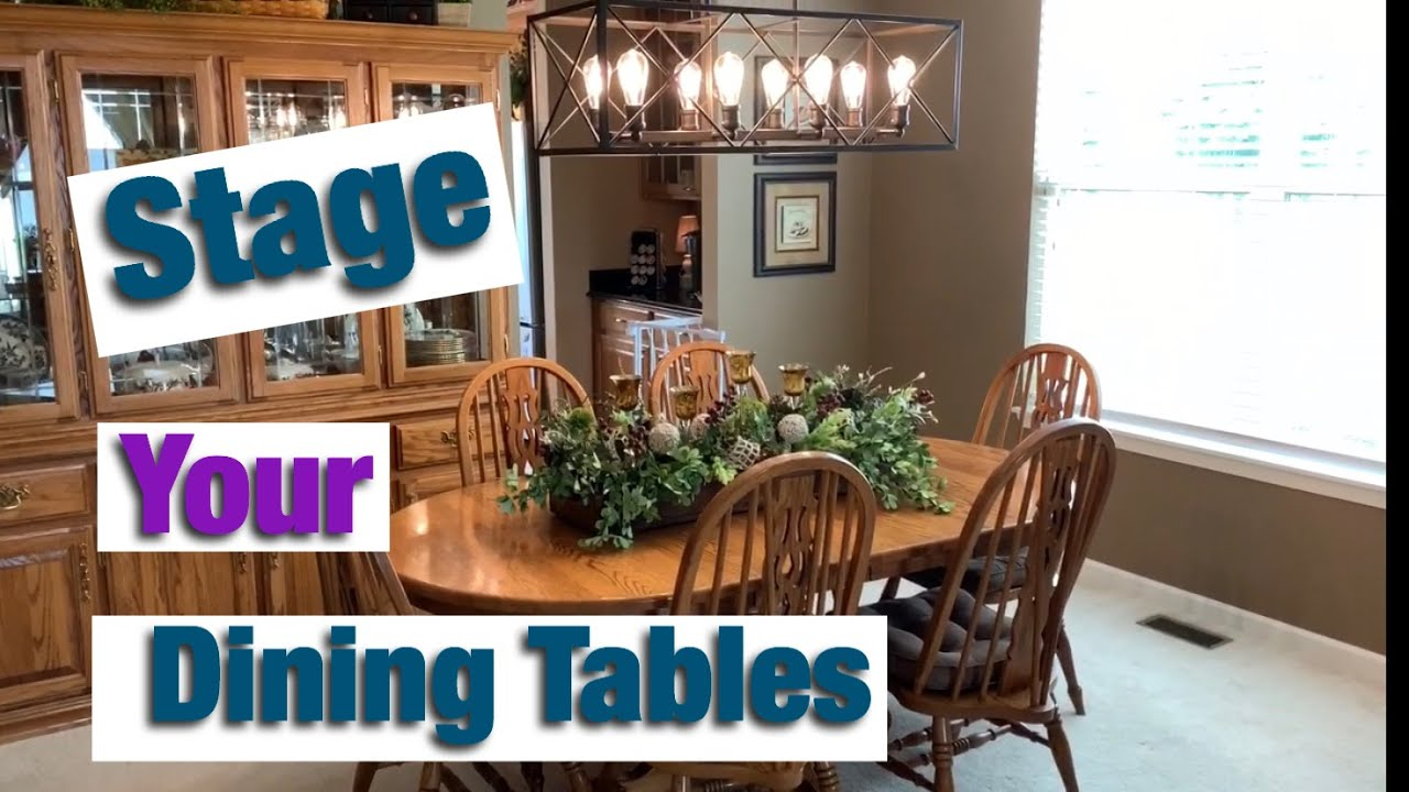 Stage Your Dining Room. How To Dress Your Table When Your Home Is For ... with regard to
