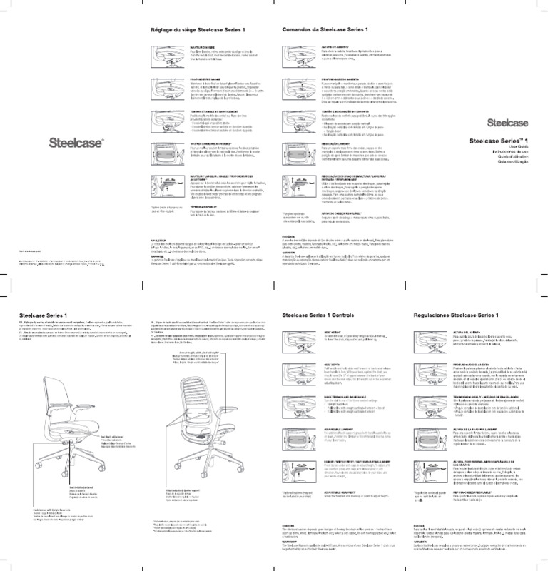 Steelcase Series 1 Userguide | Pdf throughout Steelcase Chairs A User's Guide to Features and Benefits