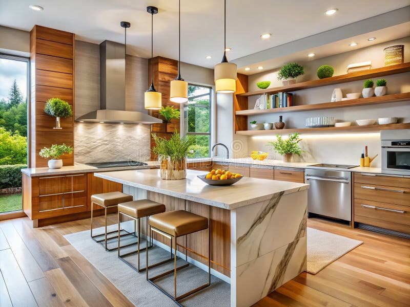 Stunning Modern Kitchen Design A Deep Dive Into Stylish Functionality ... within Modern Kitchen Pendants A Deep Dive into Design and Functionality
