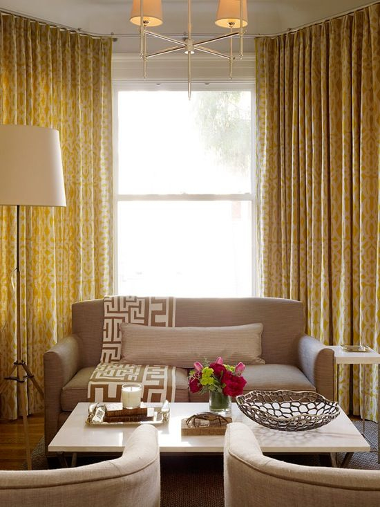 Style Stalking: Alison Davin Of Jute Interior Design | Yellow Curtains ... in A Designer's Guide to Styling Yellow Curtains in Living Spaces