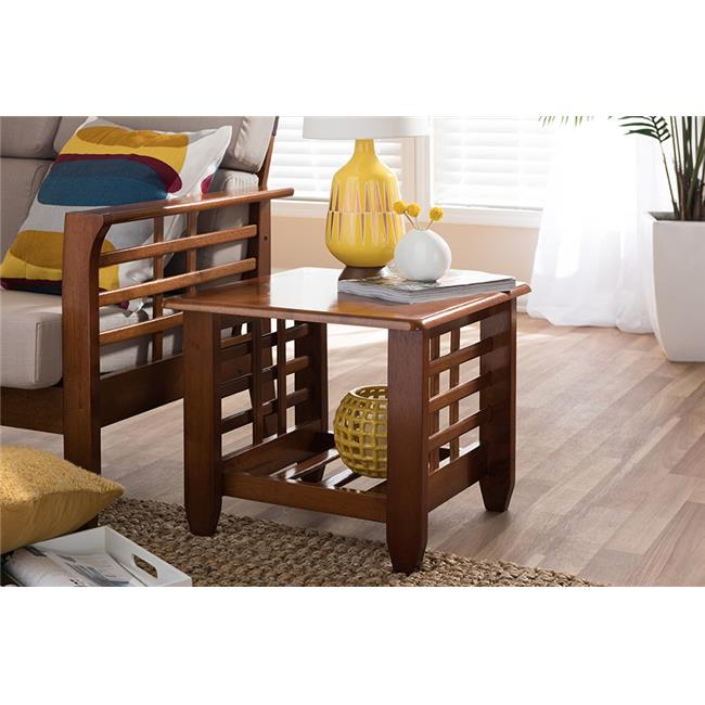 Sw5218-Cherry-Ts2-Et Larissa Modern Classic Mission Style Cherry Brown ... with regard to A Guide to Selecting and Caring for Cherry Wood End Tables in Your Living Room