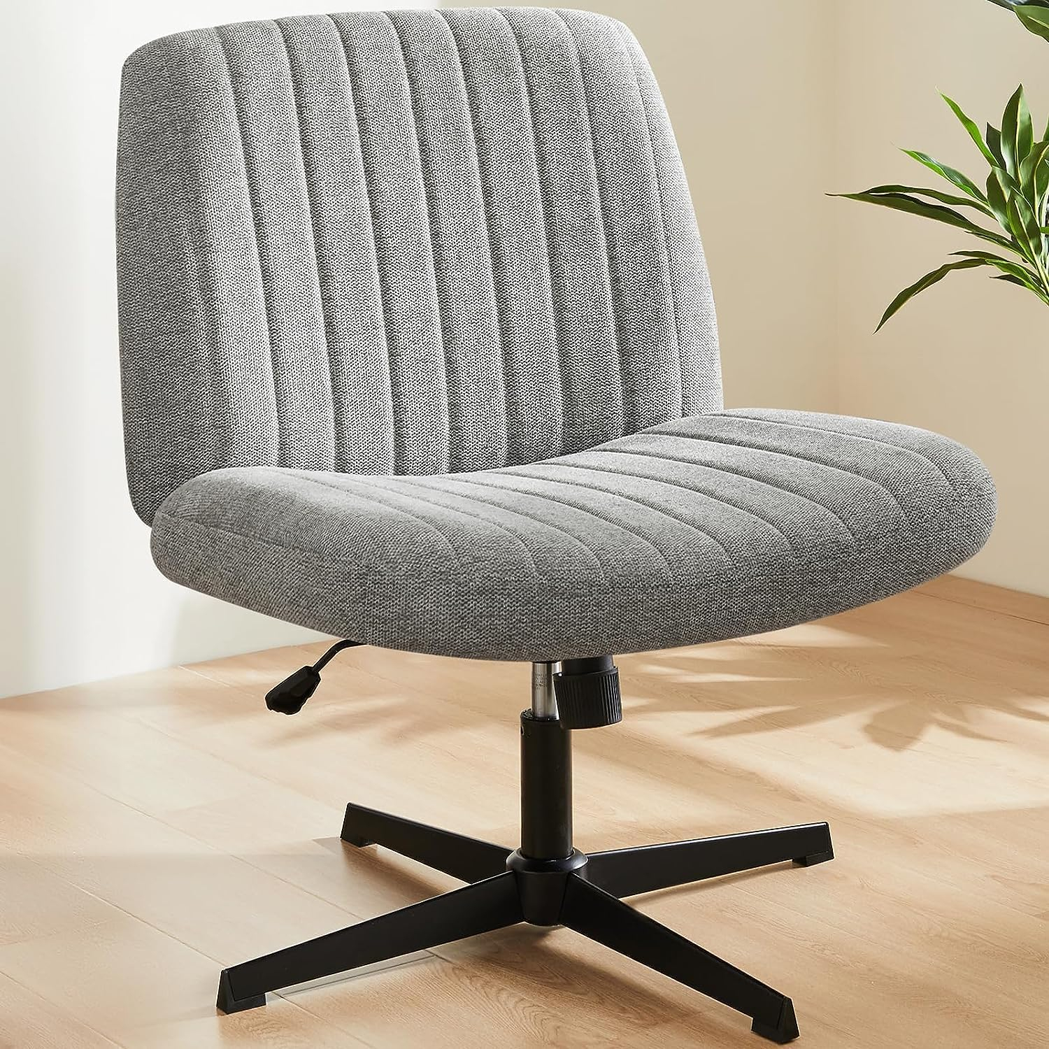 Sweetcrispy Office Chair No Wheels - Armless Desk Chair No Wheels Cross ... within