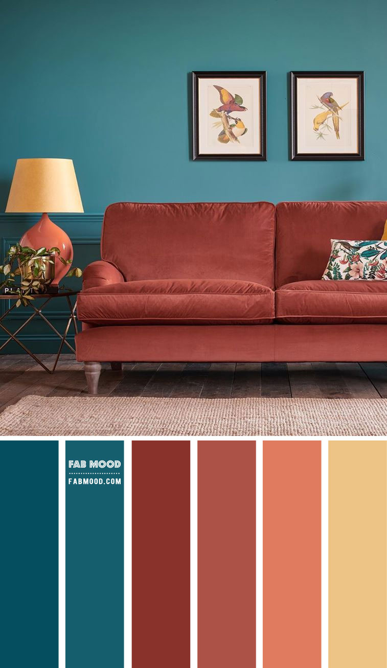 Teal And Brown Living Room Pictures | Cabinets Matttroy regarding