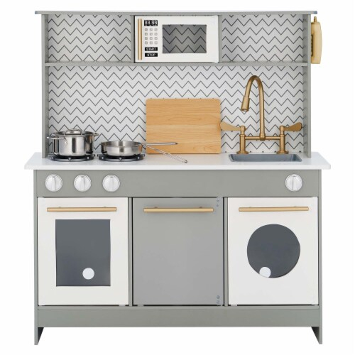 Teamson Kids Little Chef Berlin Modern Play Kitchen Playset Pretend ... throughout From Toddler Chef to Future Innovator How Modern Kitchen Playsets Spark Imagination