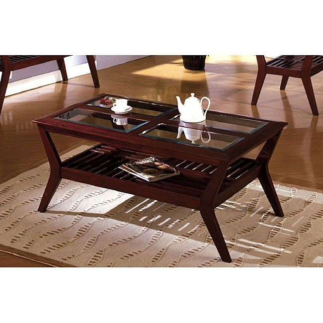 The 50 Best Collection Of Dark Wood Coffee Tables With Glass Top pertaining to Dark Wood Coffee Table With Glass Top