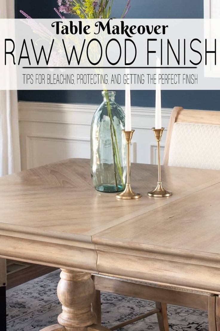 From Raw Wood to Dining Room Centerpiece Expert Tips for an Unfinished Table