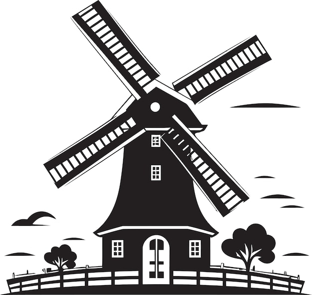 The Craft Of Windmill Illustrations A Deep Dive Into Vector Art ... inside A Deep Dive into the Craftsmanship of Oak Dining Tables with Leaves