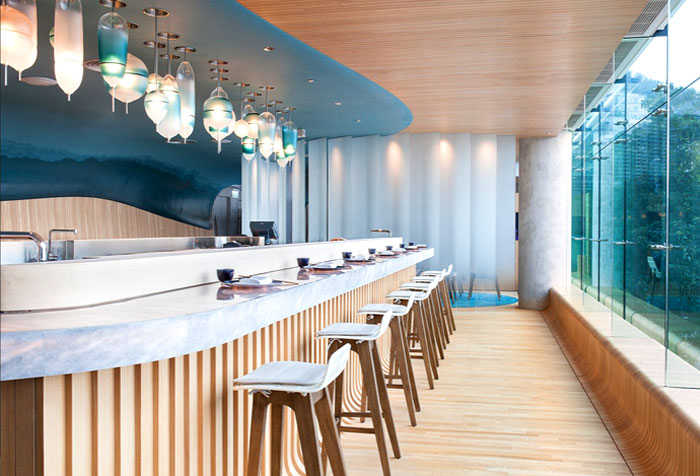 The Ocean Restaurant Created By Substance Design Studio - Interiorzine throughout