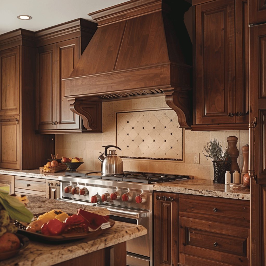 The enduring appeal of wood cabinets for a cozy kitchen vibe