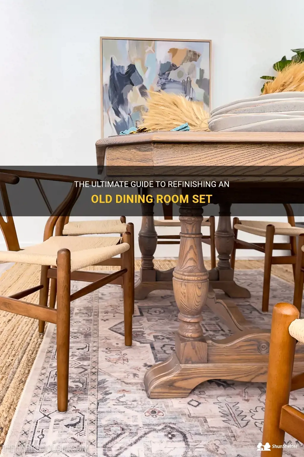The Ultimate Guide To Refinishing An Old Dining Room Set | Shunshelter inside The Ultimate Guide to Refinishing Your Dining Room Table