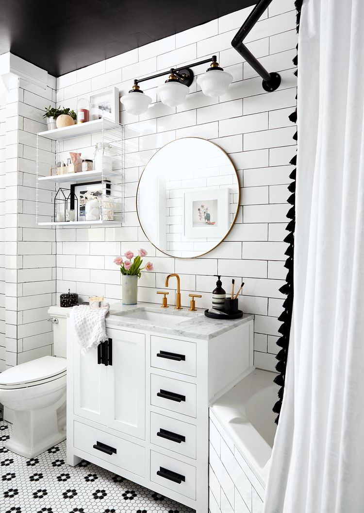 These 20 Small-Bathroom Decorating Ideas Deliver Big Impact for