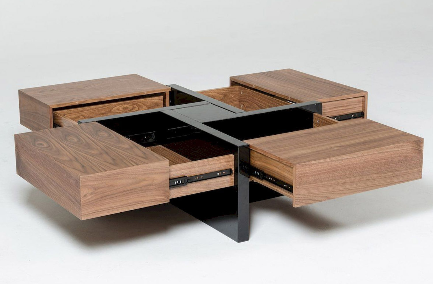 This Beautiful Wooden Coffee Table Has 4 Secret Drawers That Make For A ... in