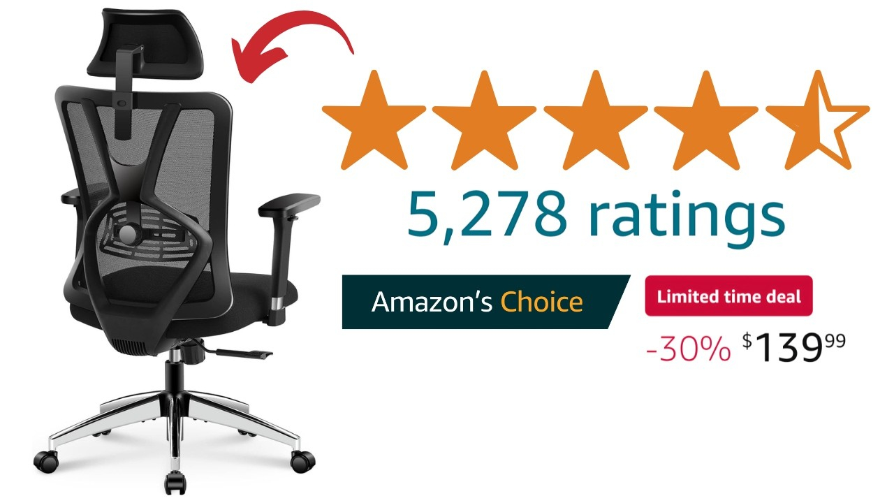 This Is The Best Budget Office Chair Under $200 On Amazon | Ticova ... with regard to