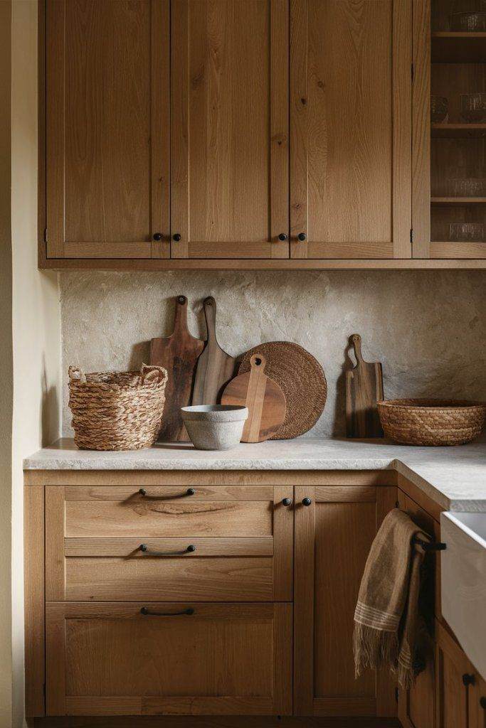 Timeless Meets Trendy: Modern Kitchen With Oak Cabinets Inspiration ... for The Enduring Charm of Oak Cabinets in Modern Kitchen Aesthetics