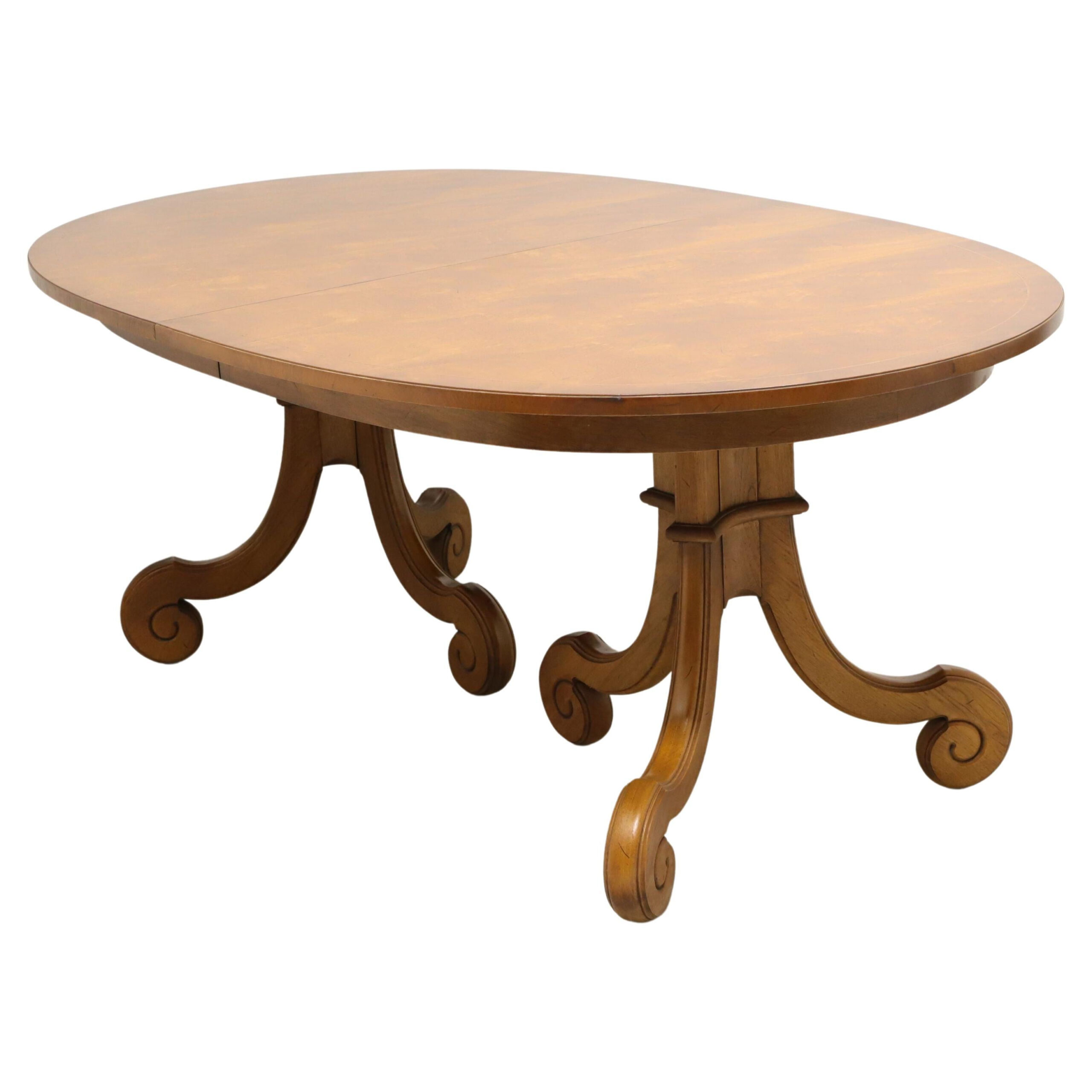 Tomlinson 1960'S Neoclassical Banded Mahogany Oval Dining Table At 1Stdibs throughout