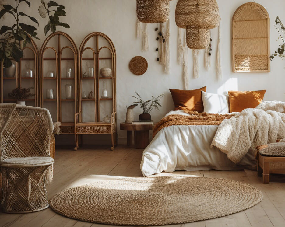 Top 14 Boho Bedroom Ideas For A Dreamy Design - Decorilla pertaining to Boho Interior Design Ideas