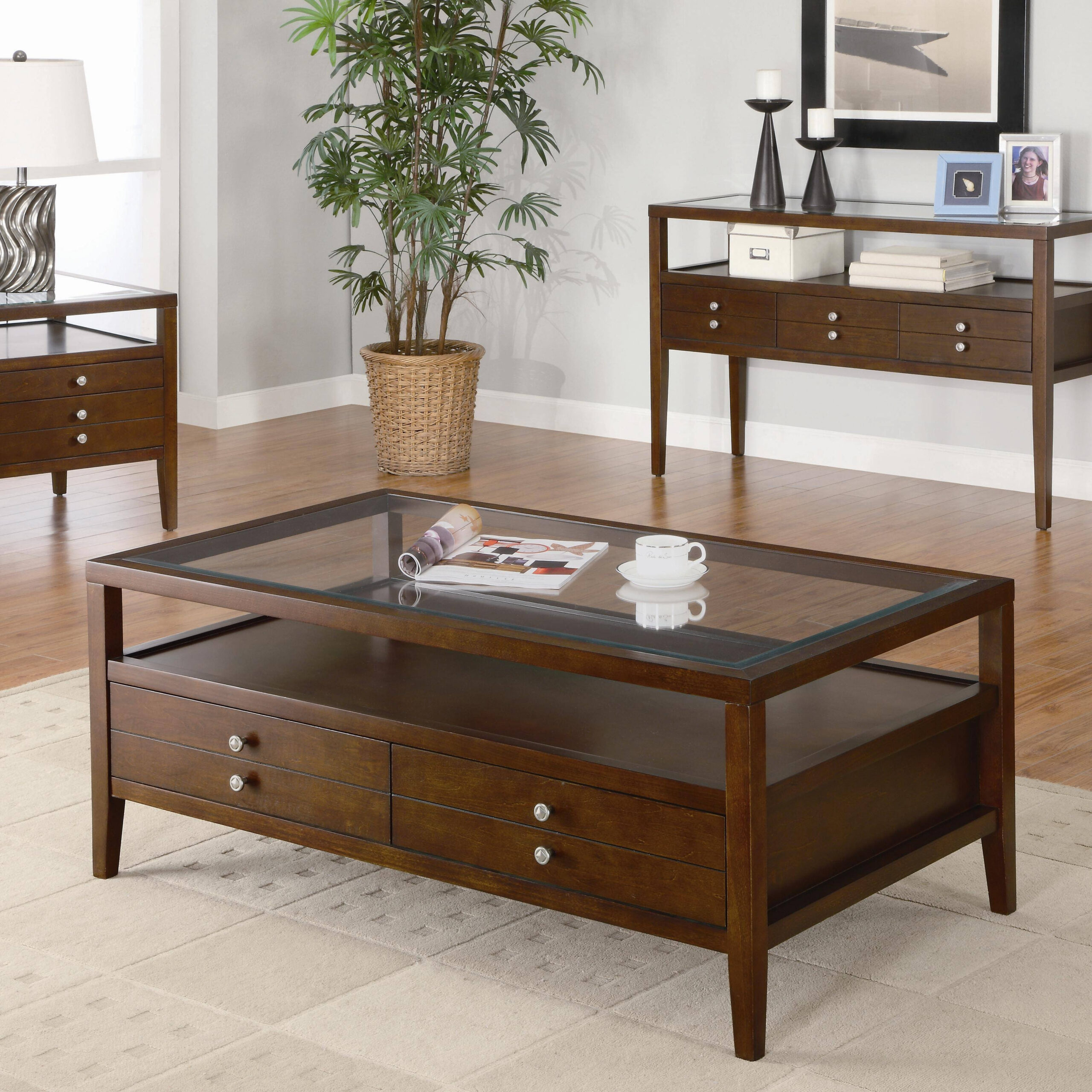 Beyond Aesthetics The Practicality of Dark Wood Coffee Tables with Drawers