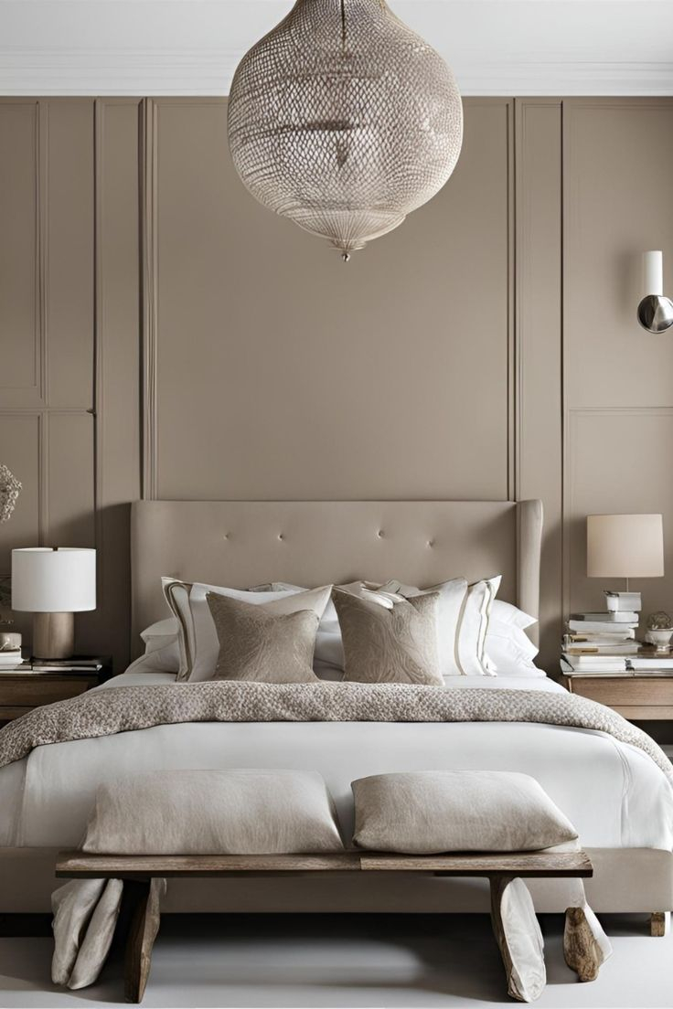 Transform Your Bedroom With Taupe And White Decor. In 2024 | Luxury ... throughout