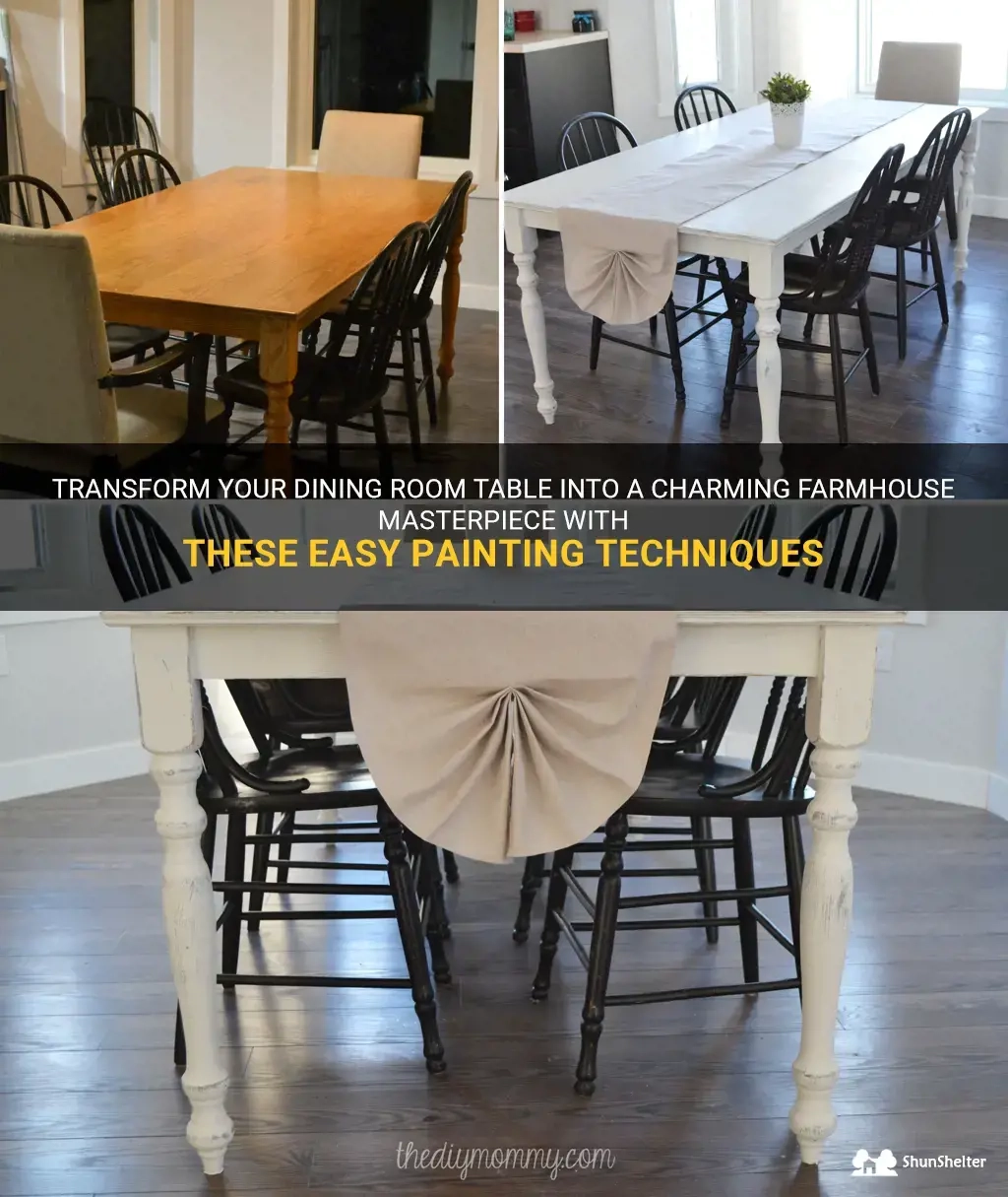 Transform Your Dining Room Table Into A Charming Farmhouse Masterpiece ... regarding