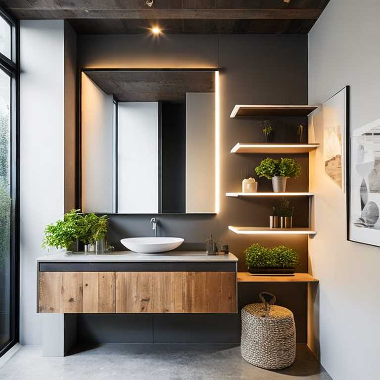 Transforming Your Bathroom Into A Sleek And Functional Industrial Oasis ... with Transforming Your 6x8 Bathroom Into a Functional Oasis