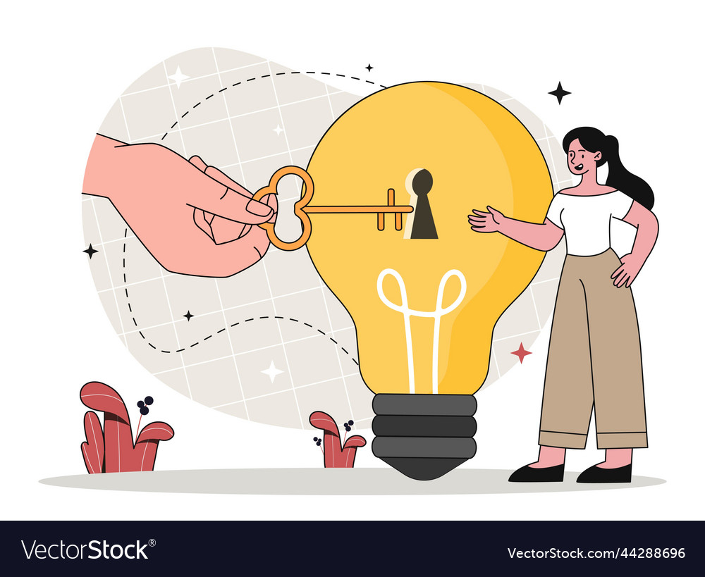 Unlock Potential Concept Royalty Free Vector Image in