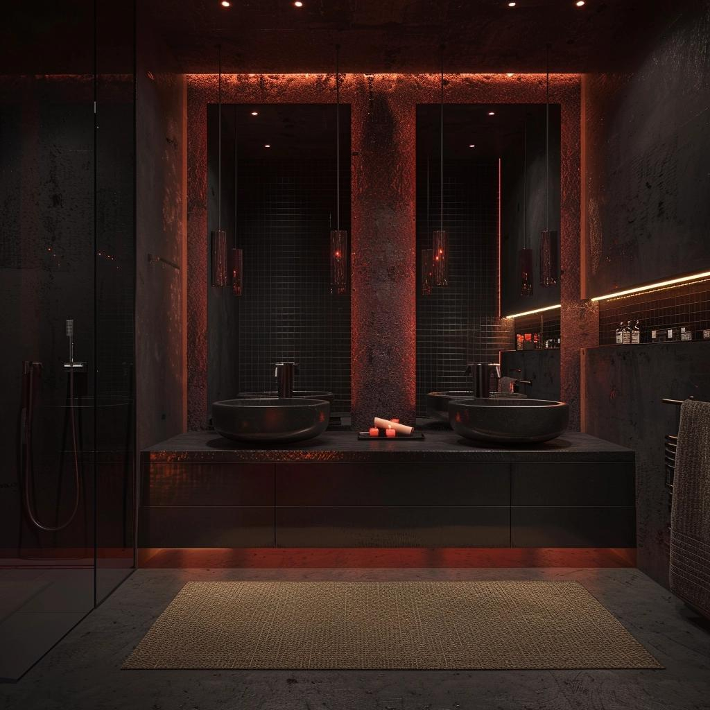 Unlocking the Secrets to a Sophisticated Dark Bathroom Oasis
