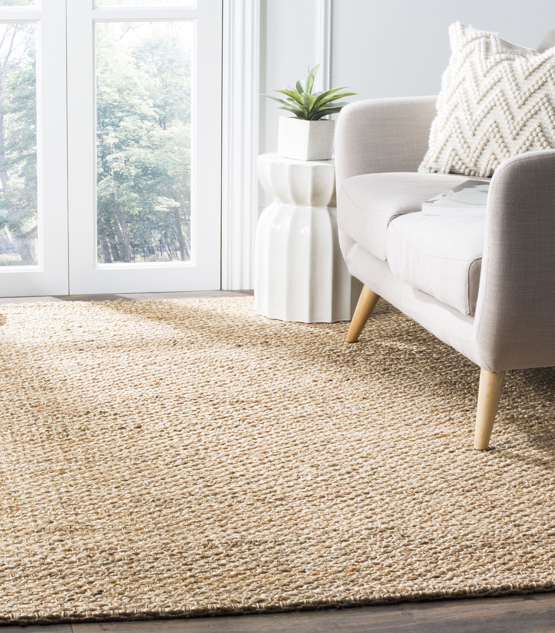 Versatile &amp;Amp; Beautiful Natural Fiber Rugs // This Hand Woven Jute Rug Is ... with