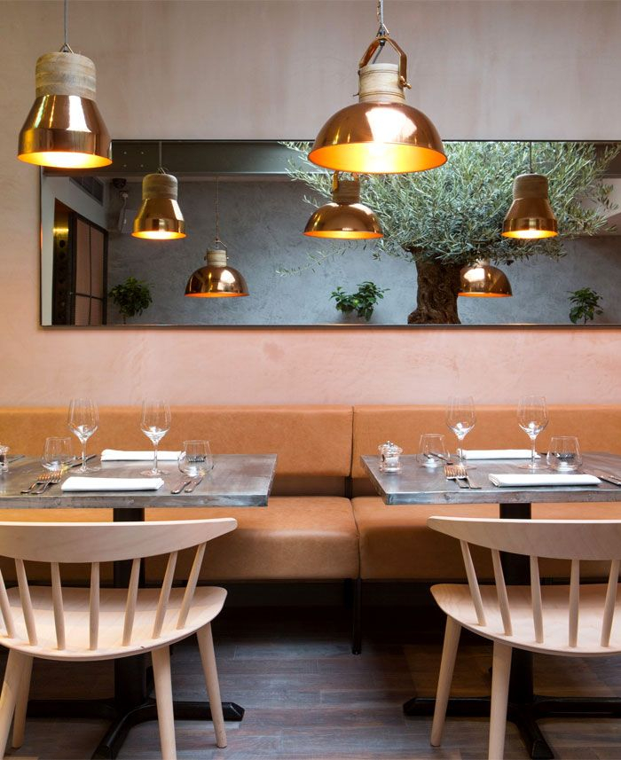 Very Organic, Welcoming Restaurant Decor By Kinnersley Kent Design ... with regard to