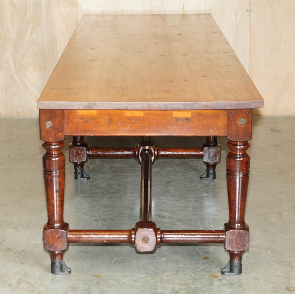 Victorian Ships Refectory Dining Table With Bronze Feet For Sale At Pamono for