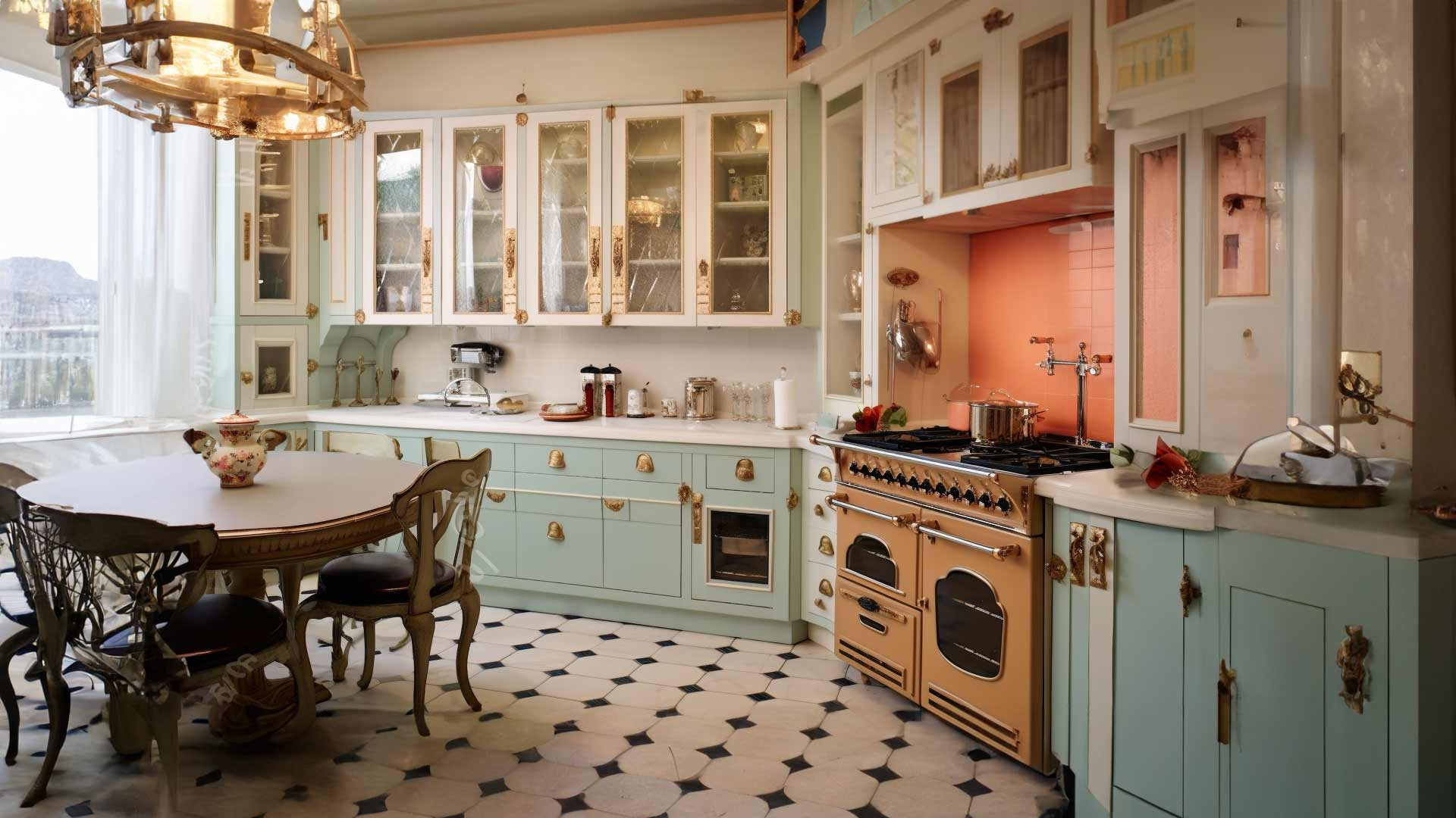 Vintage Inspired Kitchen Vintage Pearl: The Inspiration The Vintage intended for