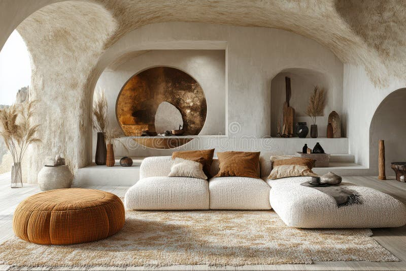 Warm And Inviting Living Room Interior Design Ideas. Ai Generated Stock ... inside Unlock the Secrets to a Warm and Inviting Small Living Room