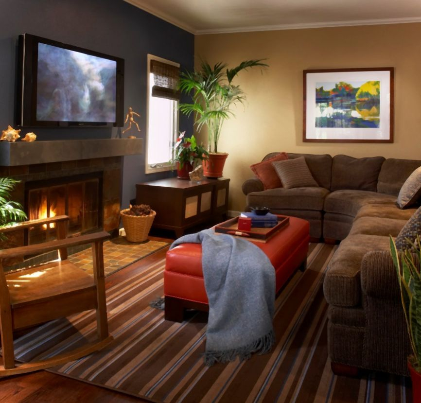 Warm Living Room Color Ideas For Cozy Design | Home Designs | Cosy ... pertaining to Warm and Welcoming Living Room Designs Featuring Black and Brown