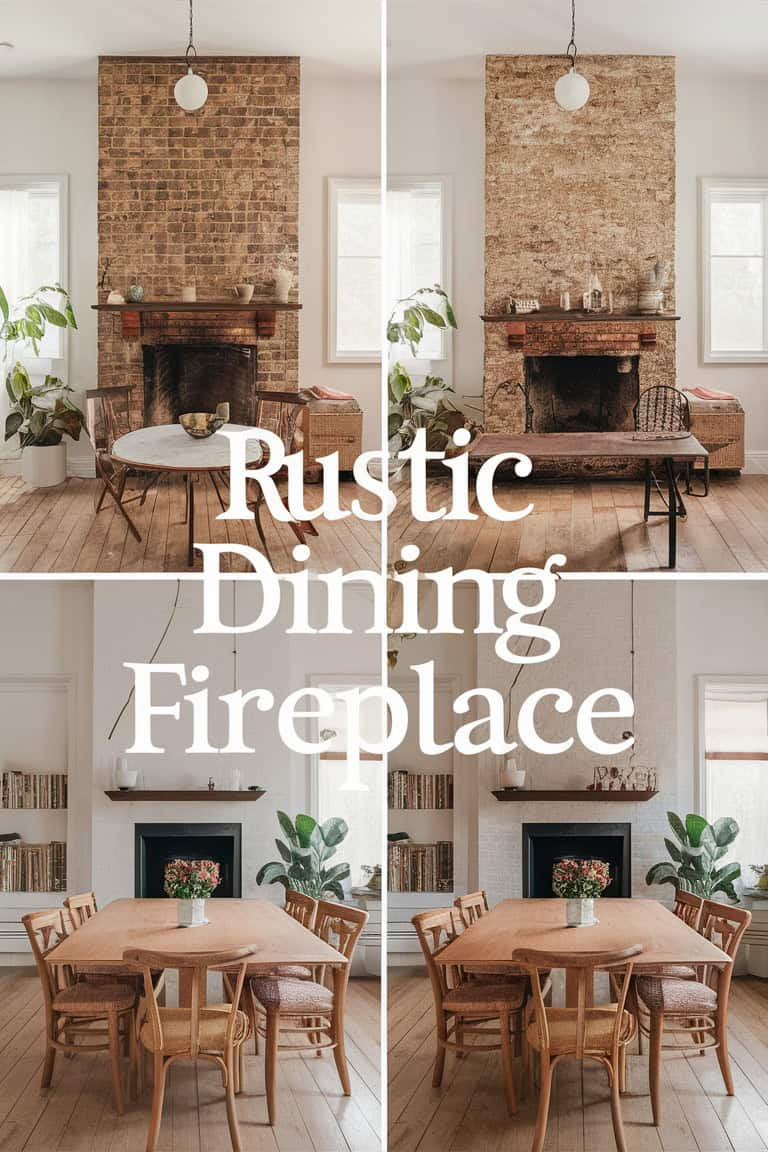 Ways To Style A Rustic Brick Dining Room Fireplace For Cozy Gatherings ... intended for