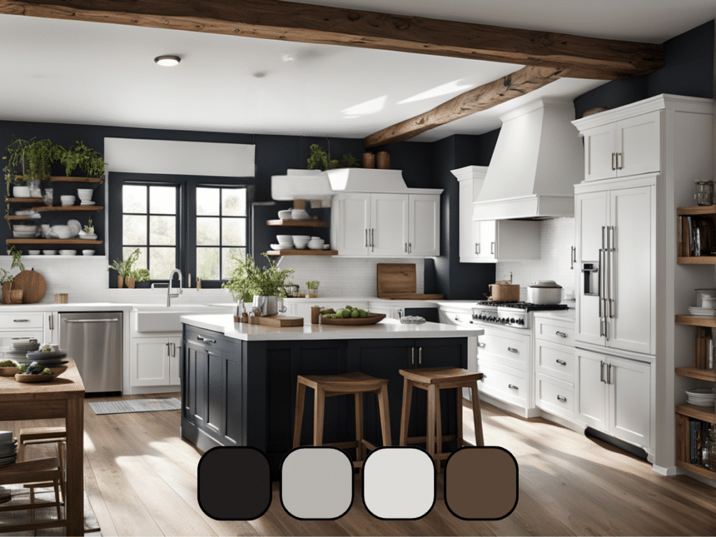 What Are The Most Popular Color Palettes For A Rustic Farmhouse Kitchen ... with regard to Beyond Beige Exploring Bold and Beautiful Kitchen Color Palettes