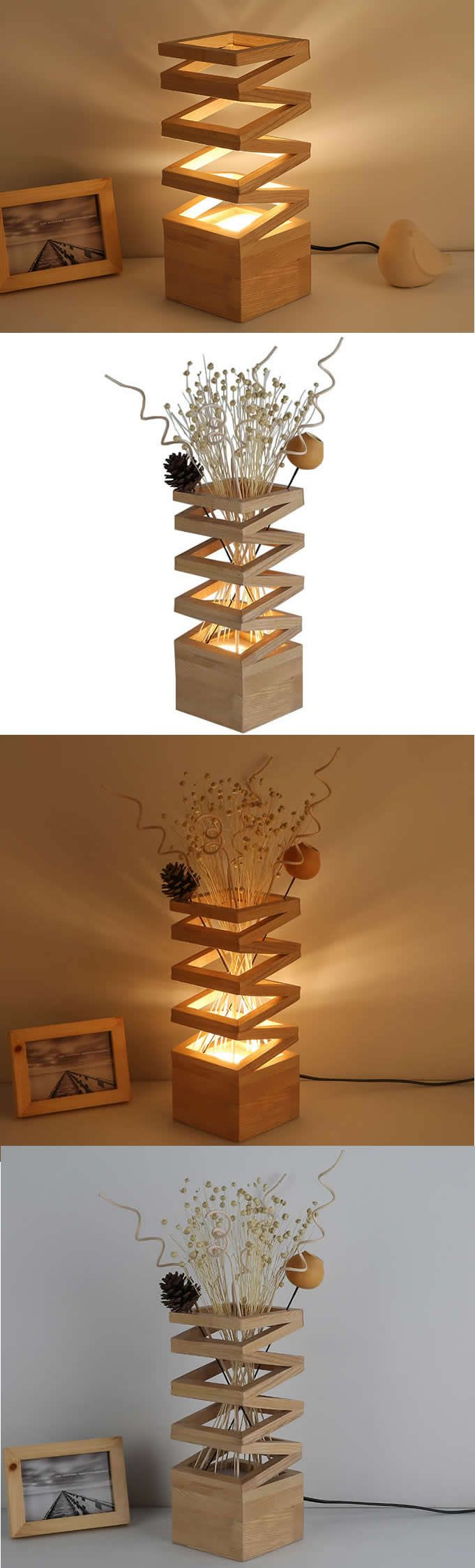Wooden Table Lamp Modern Style Hardwood Bedroom Living Room Bedside ... with regard to Exploring the Versatility of Wooden Table Lamps in Modern Living Rooms