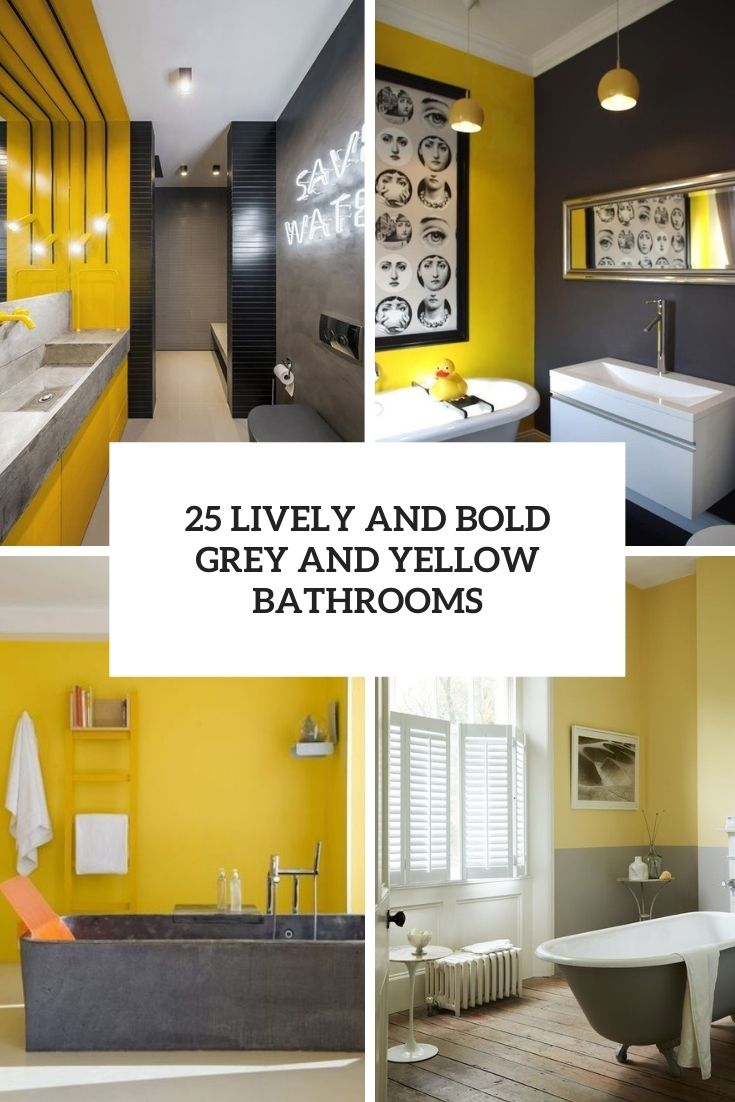 From Bold to Subtle Exploring the Versatility of Yellow and Grey Bathroom Decor