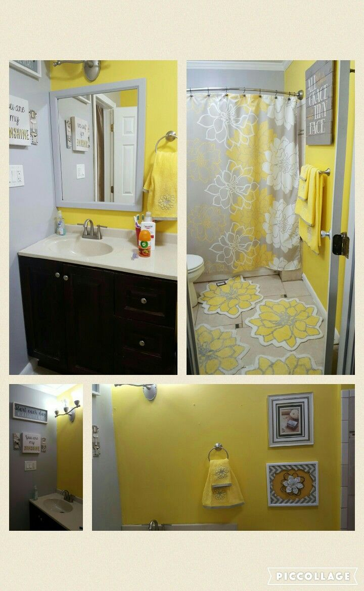 Yellow And Grey Bathroom Decor | Gray Bathroom Decor, Grey Bathrooms ... with regard to From Bold to Subtle Exploring the Versatility of Yellow and Grey Bathroom Decor