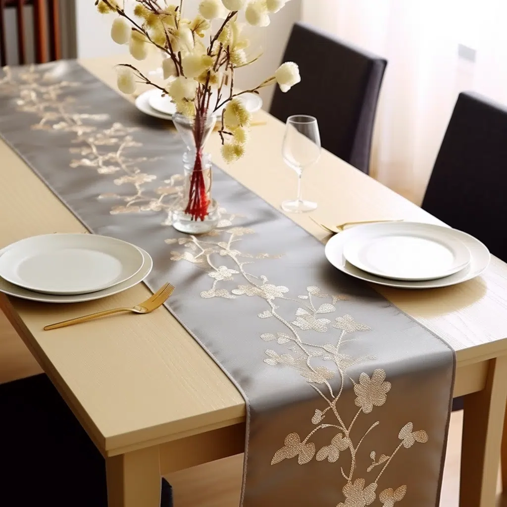 20 Beautiful Table Runner Ideas To Dress Up Your Dining Room ... within Creating Sustainable Exercise Routines for Busy Lives