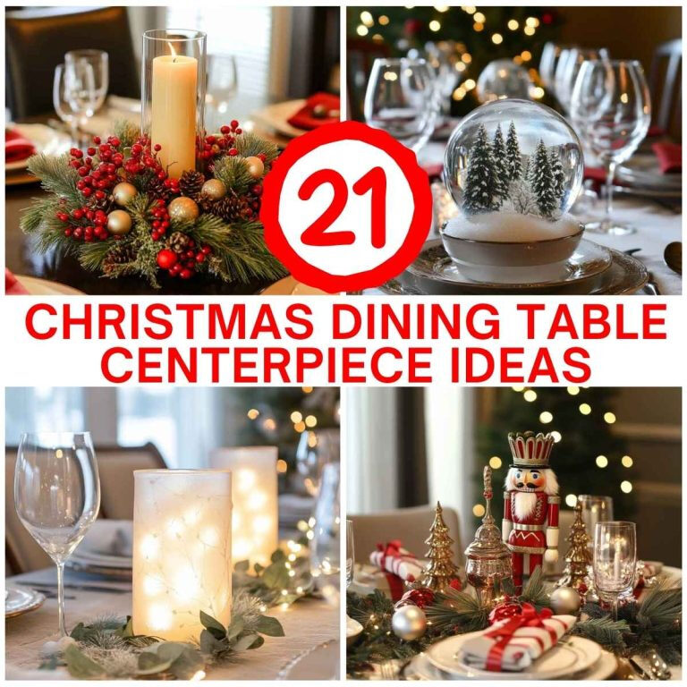 21 Christmas Dining Table Centerpiece Ideas To Spark Holiday Joy regarding Creating Warm Holiday Atmosphere with Simple Dining Table Centerpieces