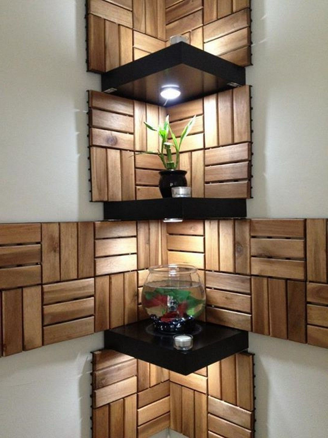 24+ Smart Ways To Make Corner Shelf Design Ideas | Corner Wall Decor ... intended for Corner Interior Design Ideas