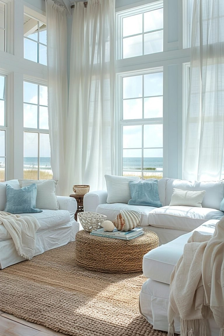29 Coastal Interior Decorating Ideas For A Breezy Atmosphere - Learn ... with Designing Your Coastal Sanctuary: Color Palettes and Material Choices