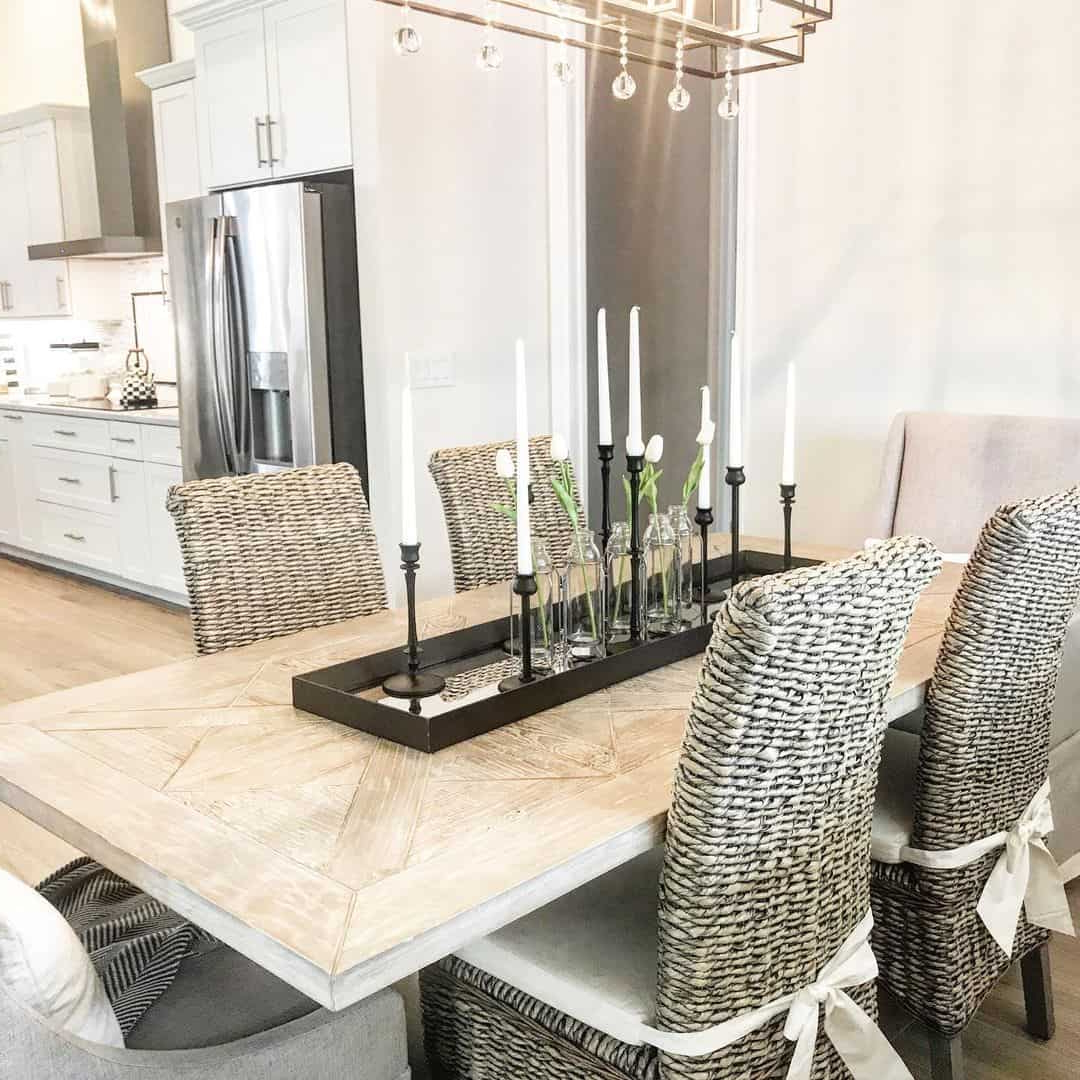 34 Vibrant Dining Table Centerpieces To Brighten Your Home within Centerpiece For Long Dining Room Table