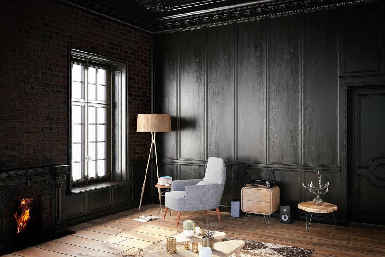 60 Black Interior Design Ideas (Black Room Designs) - Home Stratosphere for Interior Design Ideas Black