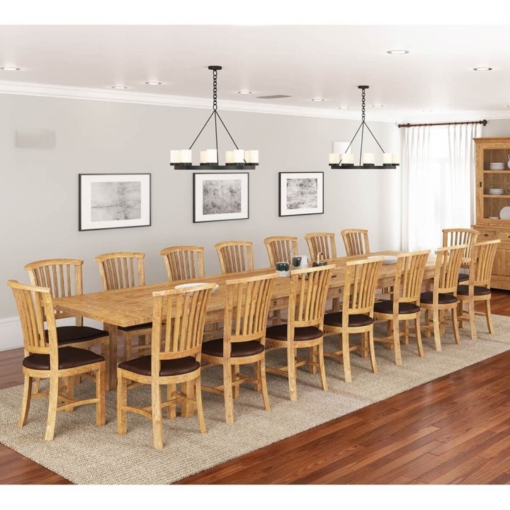 Large Dining Table Size Guide. Dimensions for 6, 8, 10, and 12 Seats