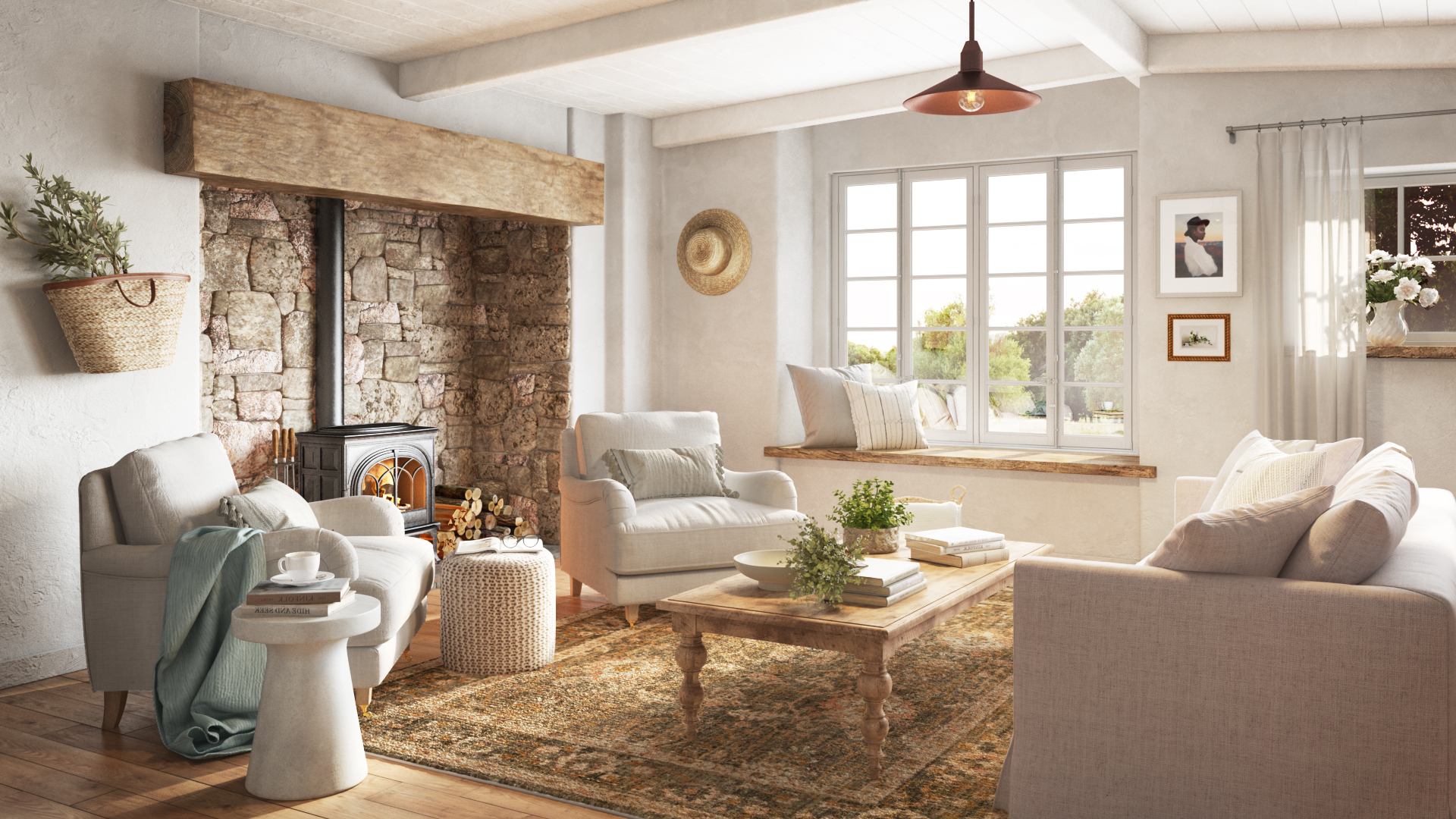 Cottage Style Living Room Decorating Ideas | Baci Living Room for Creating Cozy Cottage Vibes Without Breaking the Bank